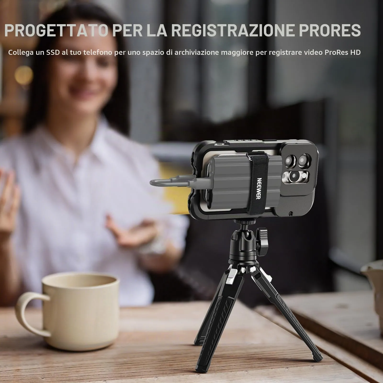 NEEWER Supporto SSD Magnetico con Chiusura a Strappo Migliorata, PA040 - immagine 6