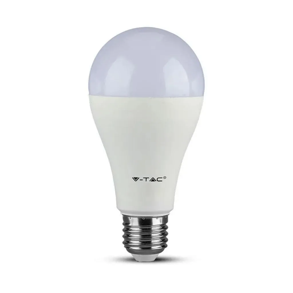 V-TAC PRO Lampadina LED Chip Samsung E27 17W A65 6400K Dimmerabile - immagine 1