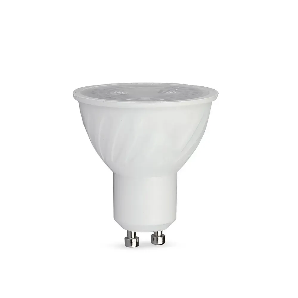 6W Gu10 Ripple Plastic Spotlight 6500K 110'D 3Pcs/Pack - immagine 1