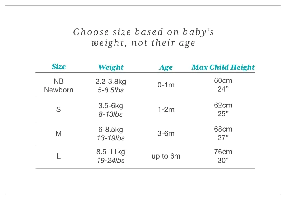 Love To Dream Swaddle UP, taglia piccola 3,5-6 kg - Bianco Dreamer | Vestibilità aderente, favorisce un sonno sano | 2,5 Tog per autunno e inverno (16–20°C) | Cotone e doppia cerniera - immagine 7