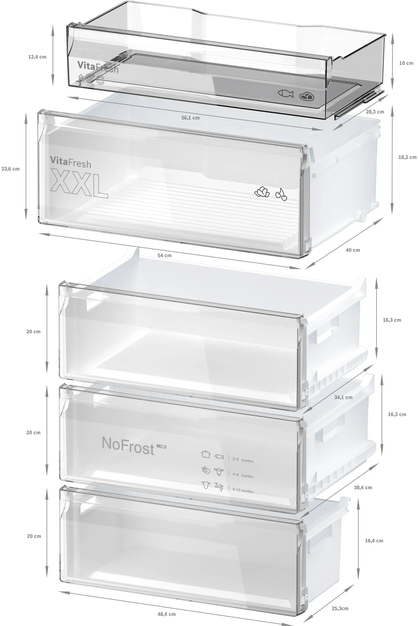 Bosch KGN492LDF Serie 4 Frigorifero Total No Frost 203 x 70 cm Acciaio - immagine 14
