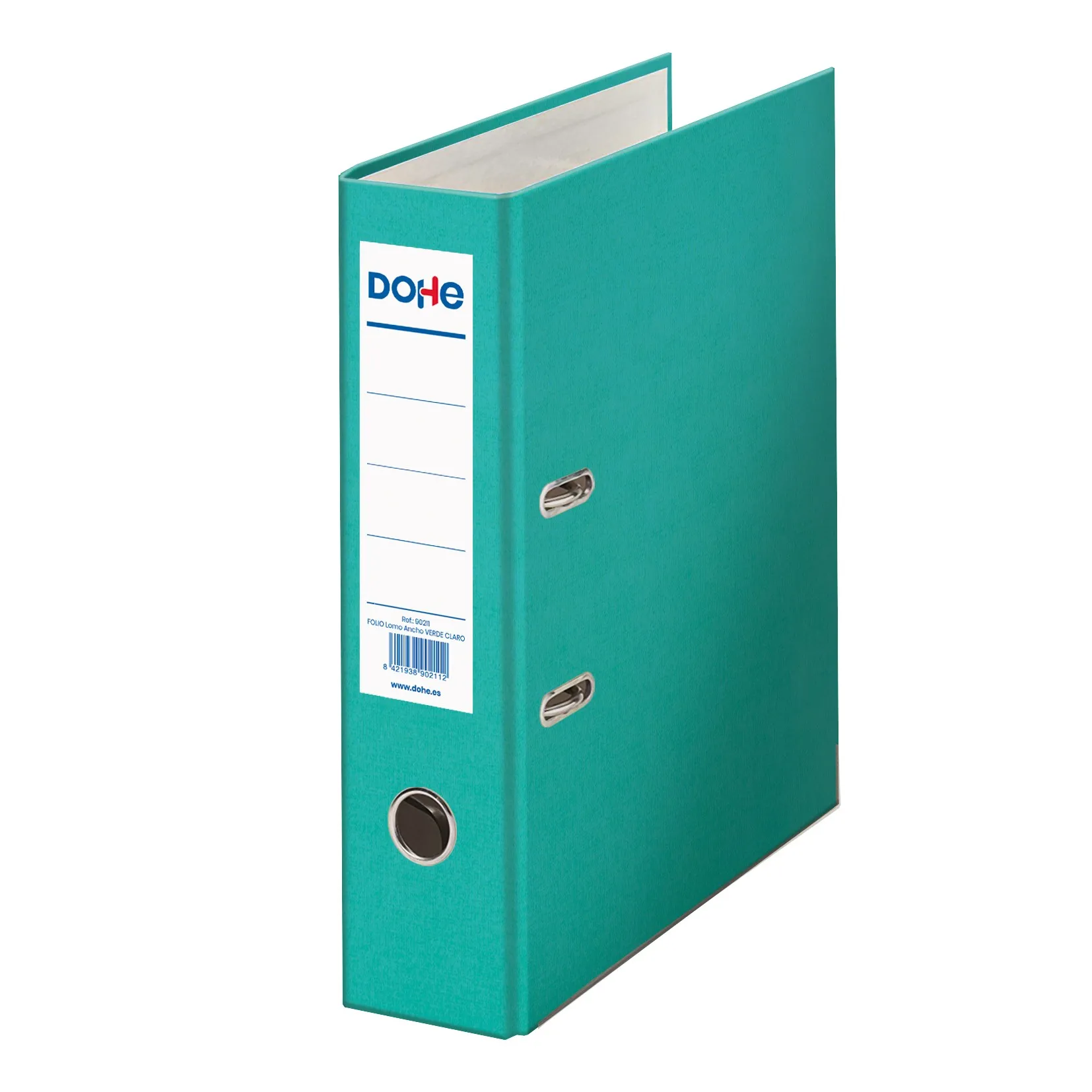 Dohe Archicolor Raccoglitore a leva con Rado - Cartoncino a righe - Formato Folio - Dorso largo - Colore verde chiaro - immagine 1