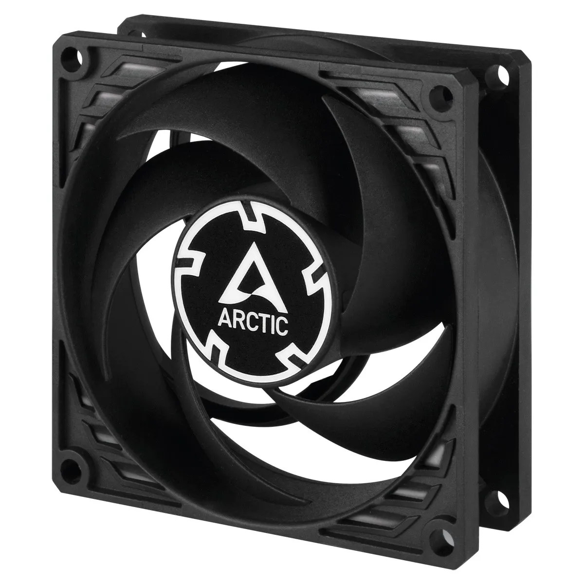 Ventola per case da 80mm ottimizzata per la pressione statica Arctic P8 Black - immagine 1