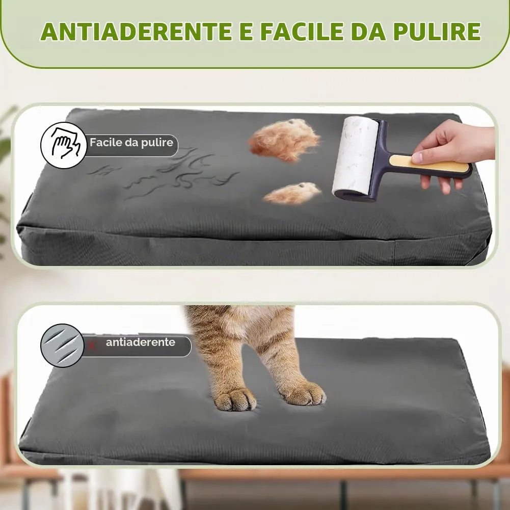 DUJUIKE Coprimaterasso di Ricambio Impermeabile per Cani, coprimaterasso per Animali Domestici, coprimaterasso per Cani Lavabile e sfoderabile, copricuccia (Nero, L(102 x 69 x 10cm)) - immagine 4