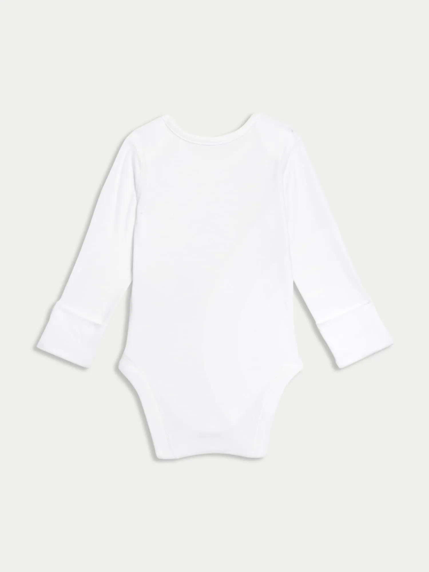 Marks & Spencer Body a maniche lunghe in puro cotone ‒ Confezione da 7 (2,3 kg-3 anni) bambini unisex Bianco 0 - immagine 4