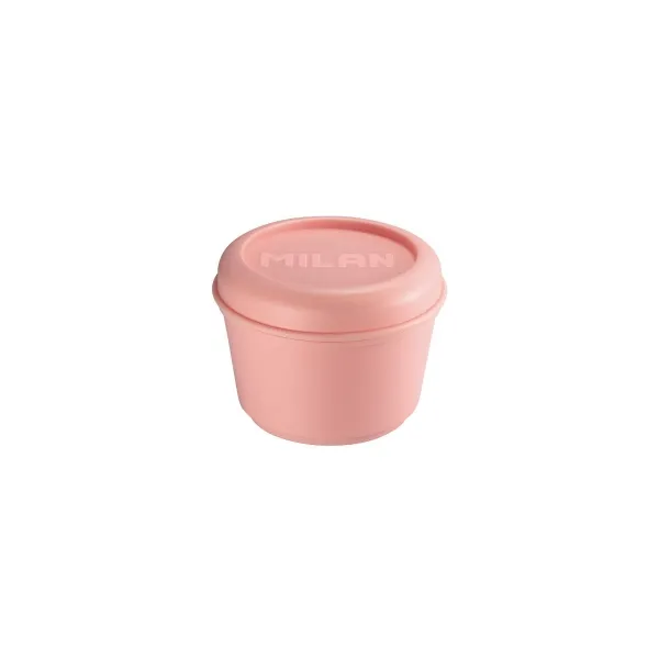 Milan Collection 430 Lunch Box Rotondo 025 L - Adatto a Microonde Lavastoviglie e Congelatore - Senza BPA - Dimensioni 10 x 7 cm - Rosa - immagine 1
