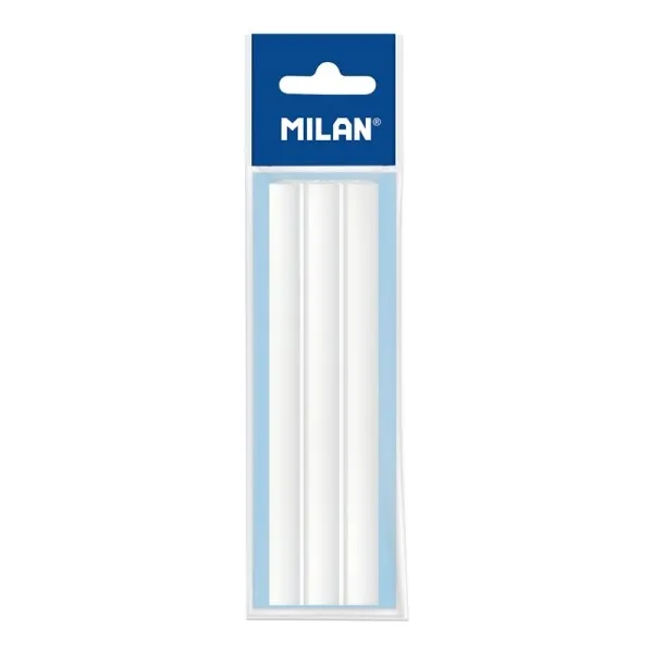 Milan Confezione da 5 gommini di ricambio per portagomme Tri Jet - Bianco - immagine 1