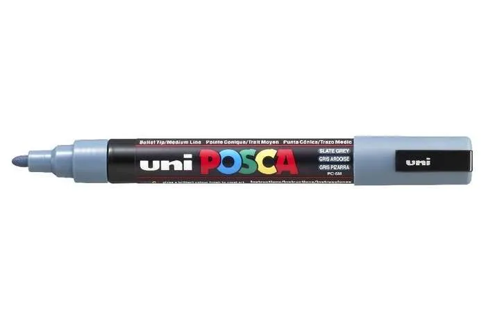 POSCA uni PC-5M evidenziatore 1 pz Tipo di punta Grigio - immagine 1