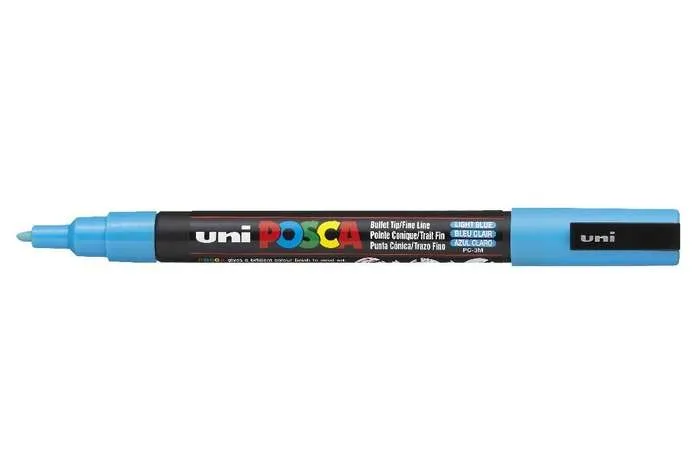 POSCA uni PC-3M evidenziatore 1 pz Tipo di punta Blu - immagine 1