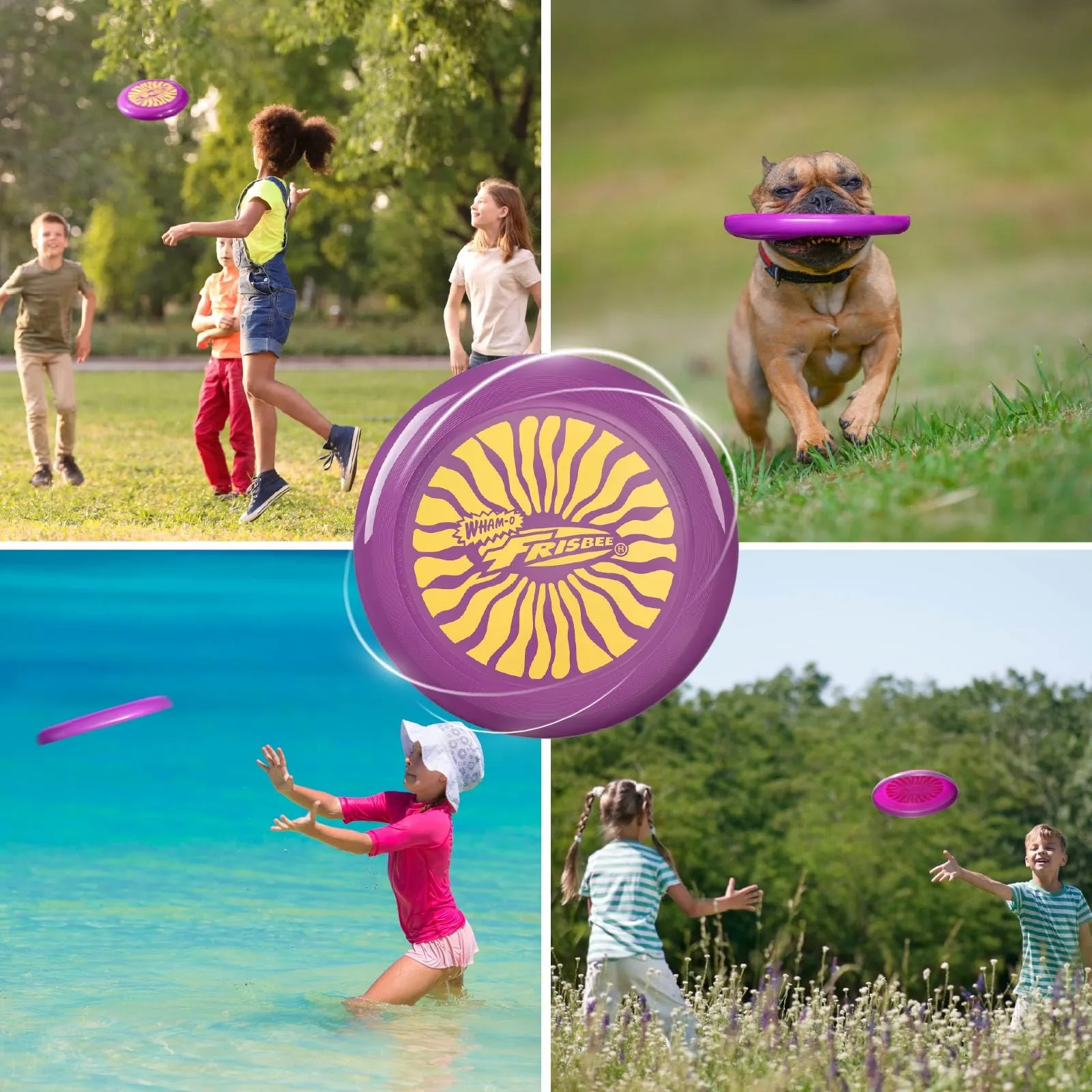 Wham-O Frisbee Disco Volante, 25.27 cm Giocattolo Leggero per Bambini Adolescenti Ragazzi e Ragazze dai 5+ Anni, Gioco per Spiaggia Parco e Giardino - 130g (53255-V3) - immagine 7