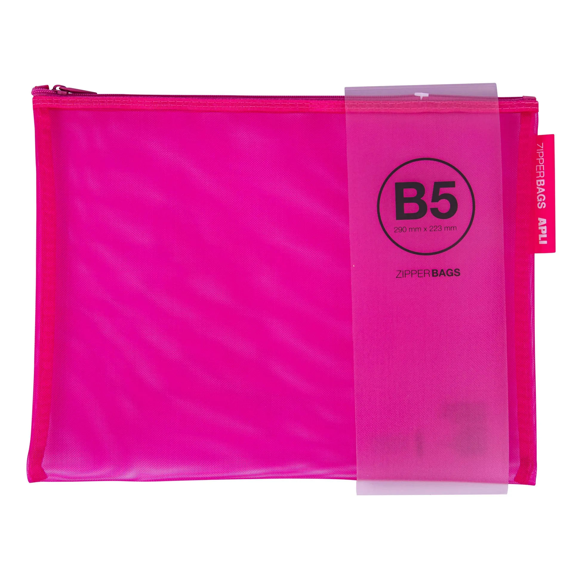 Buste Apli in Nylon Traspirante - Misura B5 (290x223mm) - Resistenti e Durevoli - Ideali per Tablet e Apparecchiature Elettroniche - Chiusura con Cerniera - Colori Assortiti - immagine 1