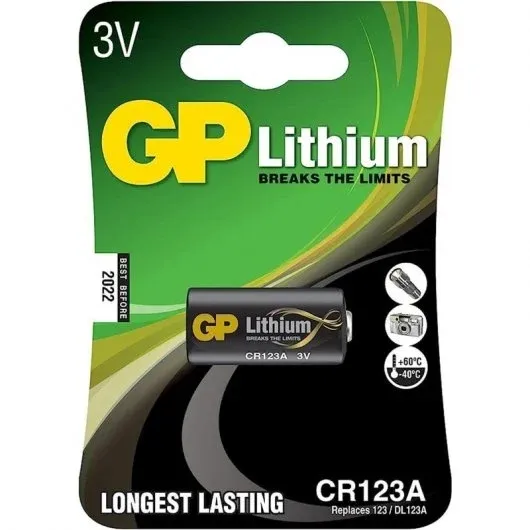 GP Lithium CR123A Confezione da 1 batteria 123A 3V - immagine 1