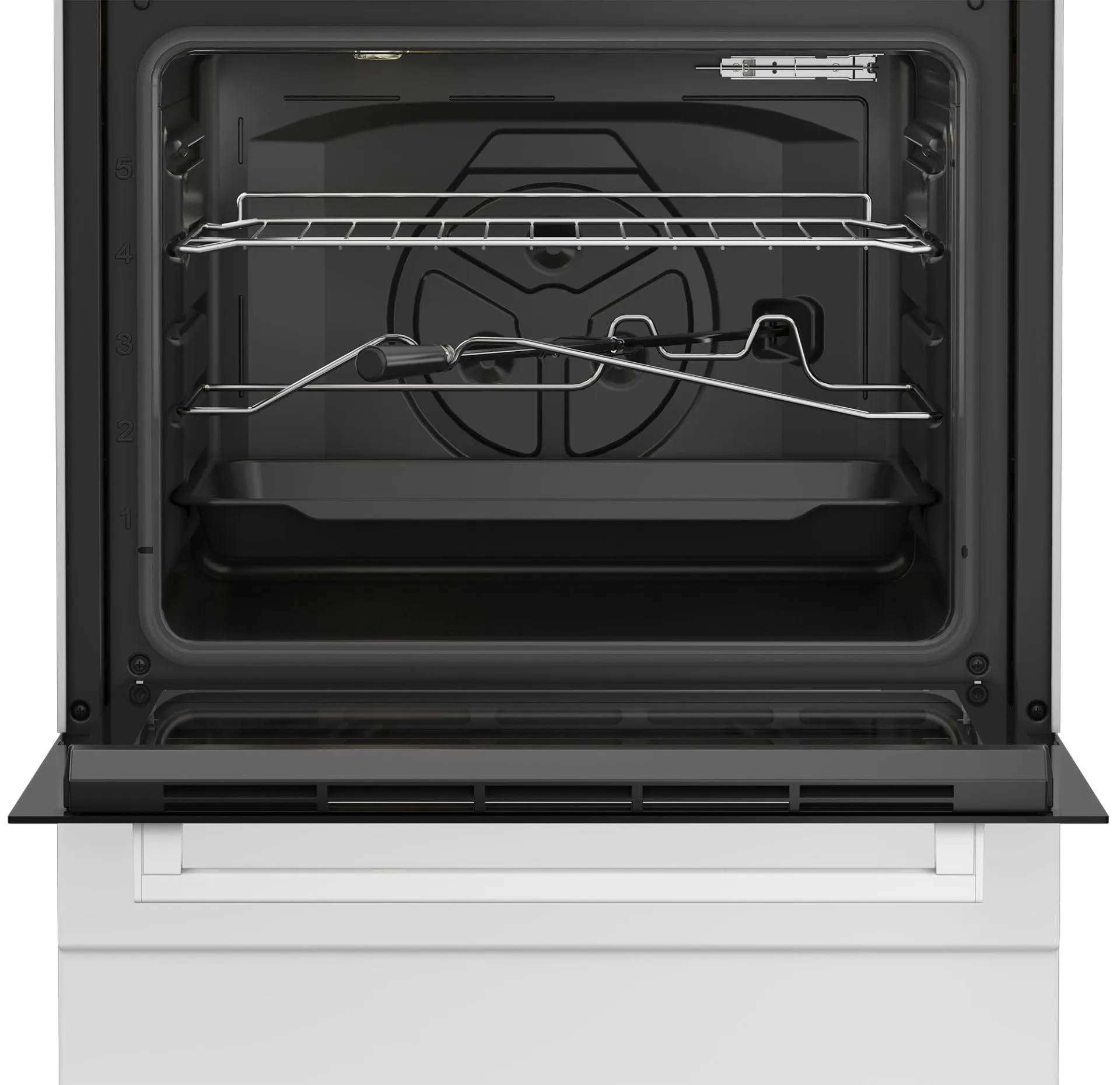 Cucina Beko 4 Fuochi Gas Forno Elettrico 60x60 Bianco FBST62110DW - immagine 3