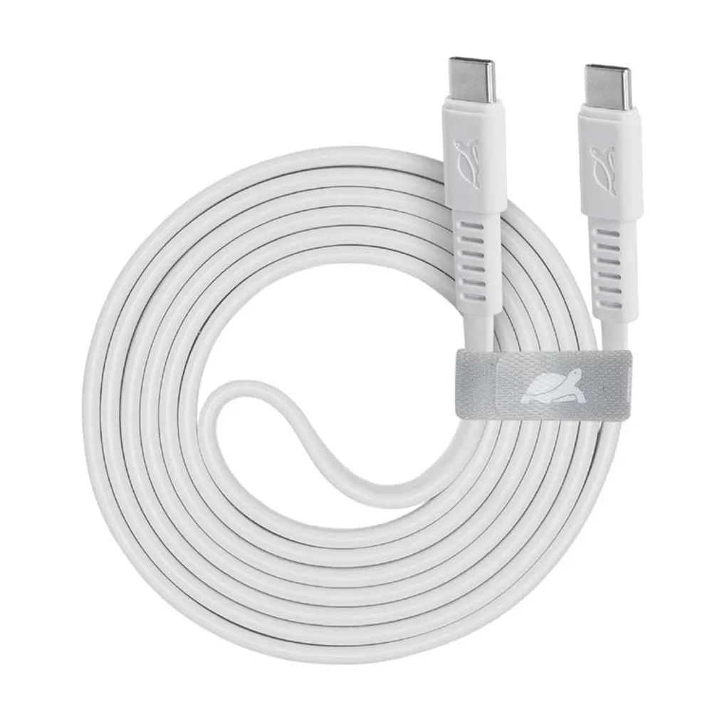 Cavo Ricarica Piatto Type-C / Type-C 12M Bianco - immagine 1