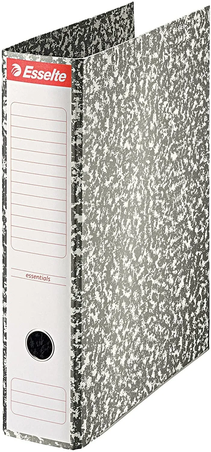 Esselte 46989 Raccoglitore a leva di cartone con dorso di 75 mm colore: grigio - immagine 1