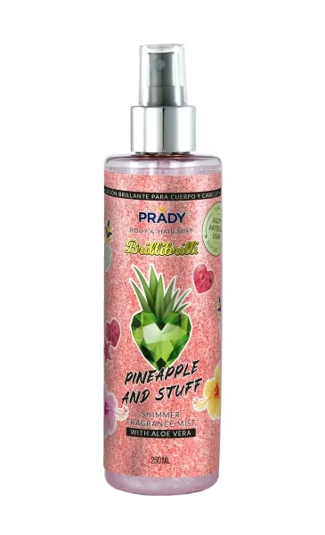 Prady Brilli Brilli Body & Hair Mist Pineapple and Stuff - Flacone da 250 ml - Sprayer - immagine 1
