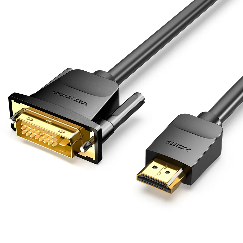 Vention ABFBF cavo e adattatore video 1 m HDMI tipo A (Standard) DVI-D Nero - immagine 1