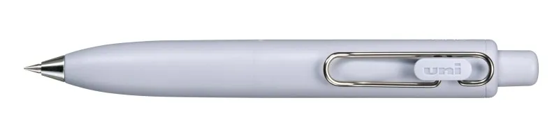 Penna a sfera retrattile Uni-ball One P con punta fine da 05 mm - Impugnatura morbida e confortevole - Inchiostro nero - Corpo blu soda - immagine 1