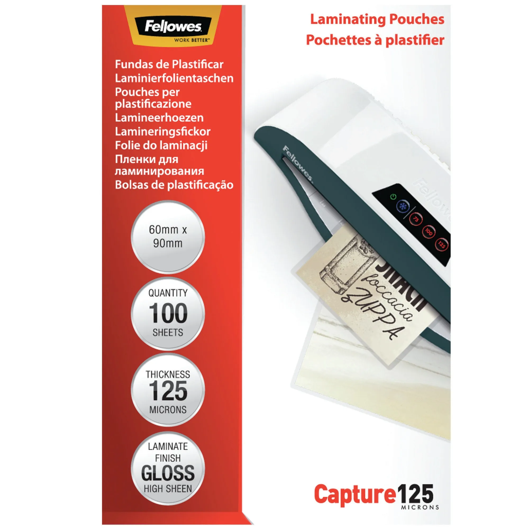 Fellowes 5397402 pellicola per plastificatrice 100 pz - immagine 1