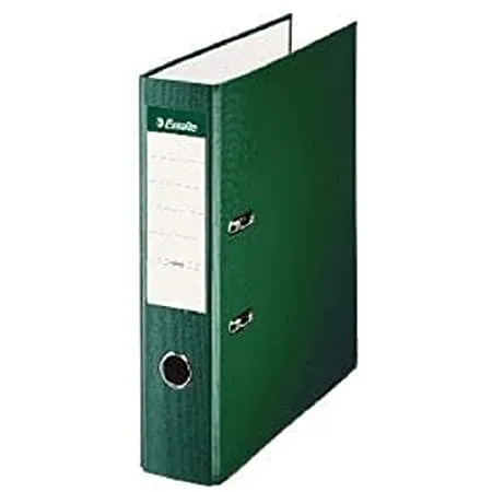 Esselte raccoglitore - Formato Folio - 75 mm - Capacità per 500 fogli - Colore verde - immagine 1