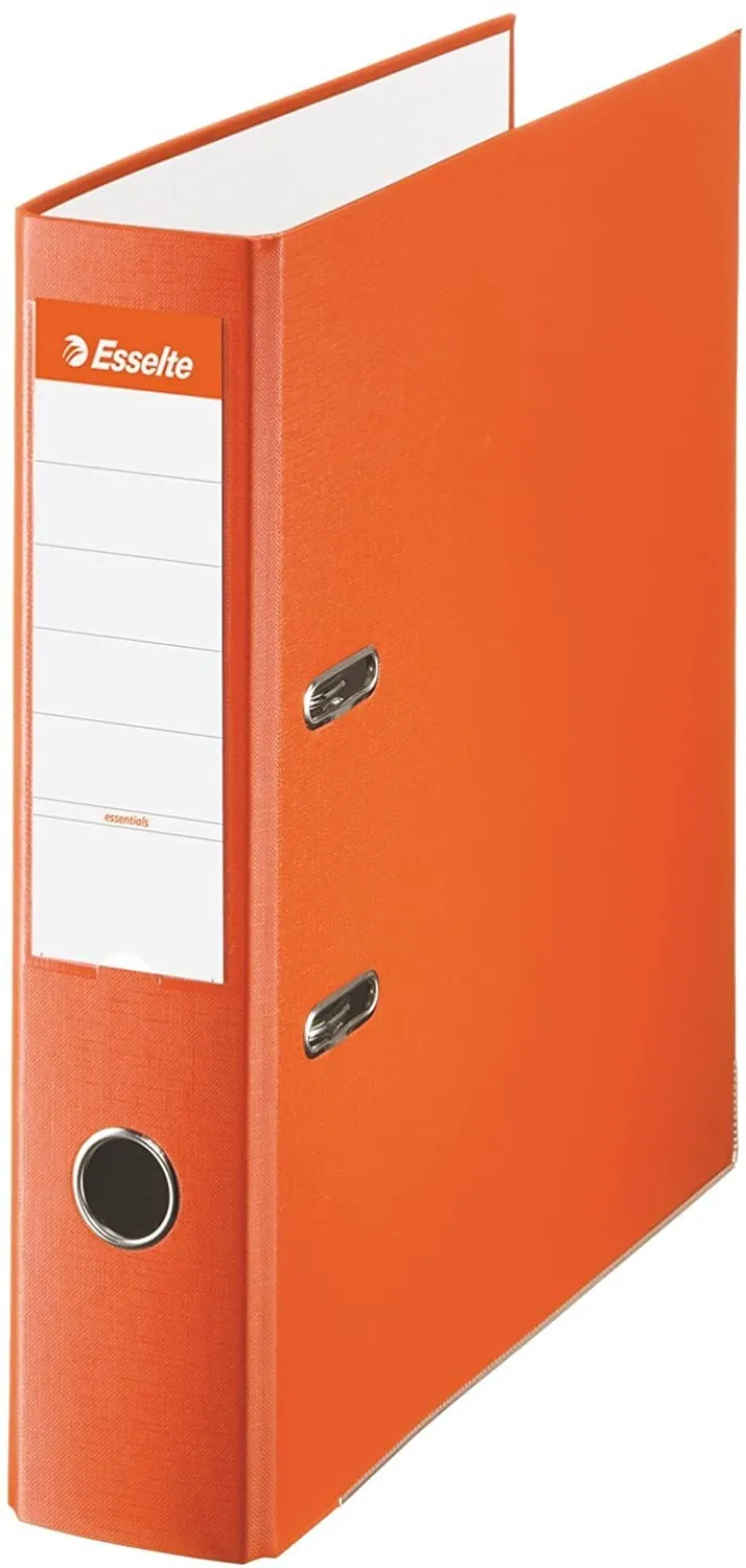 Esselte raccoglitore - Formato Folio - 75mm - Capacità 500 fogli - Colore arancione - immagine 1