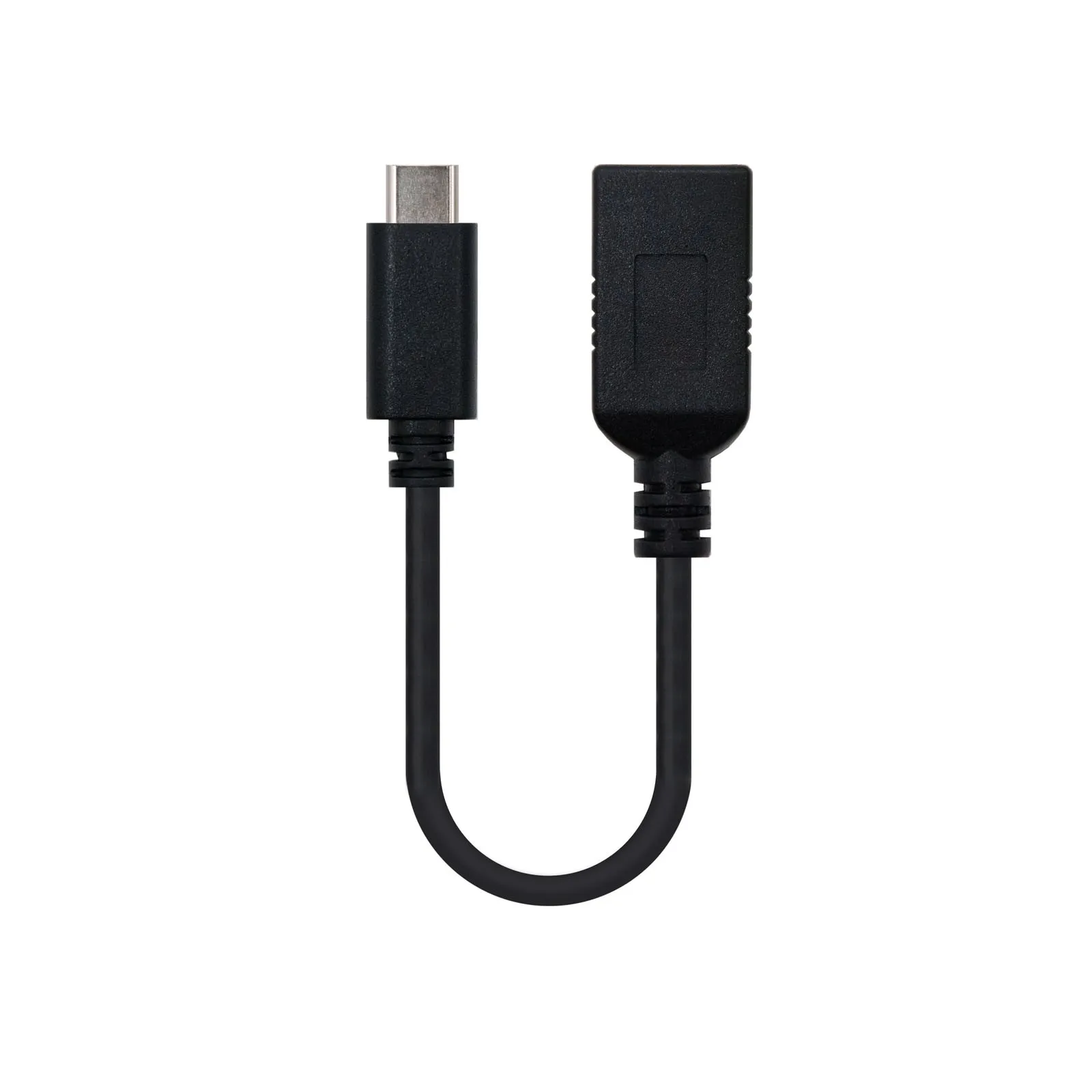 Nanocable USB 3.1 0.15m cavo USB 015 m USB 3.2 Gen 2 (3.1 Gen 2) USB A USB C Nero - immagine 1