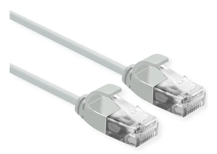 Cavo Rete Utp Cat.6A 2Mt Slim Grey No Schermato Per Data Center - immagine 1