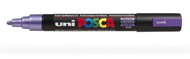 POSCA PC5M VTM evidenziatore 1 pz Punta sottile Viola metallico - immagine 1