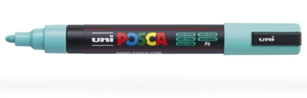 POSCA PC5M VE evidenziatore 1 pz Punta sottile Verde - immagine 1