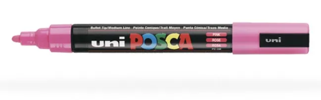 POSCA PC5M RE evidenziatore 1 pz Punta sottile Rosa - immagine 1