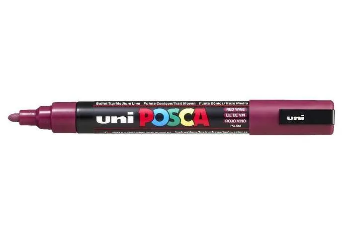 POSCA uni PC-5M evidenziatore 1 pz Tipo di punta Rosso - immagine 1