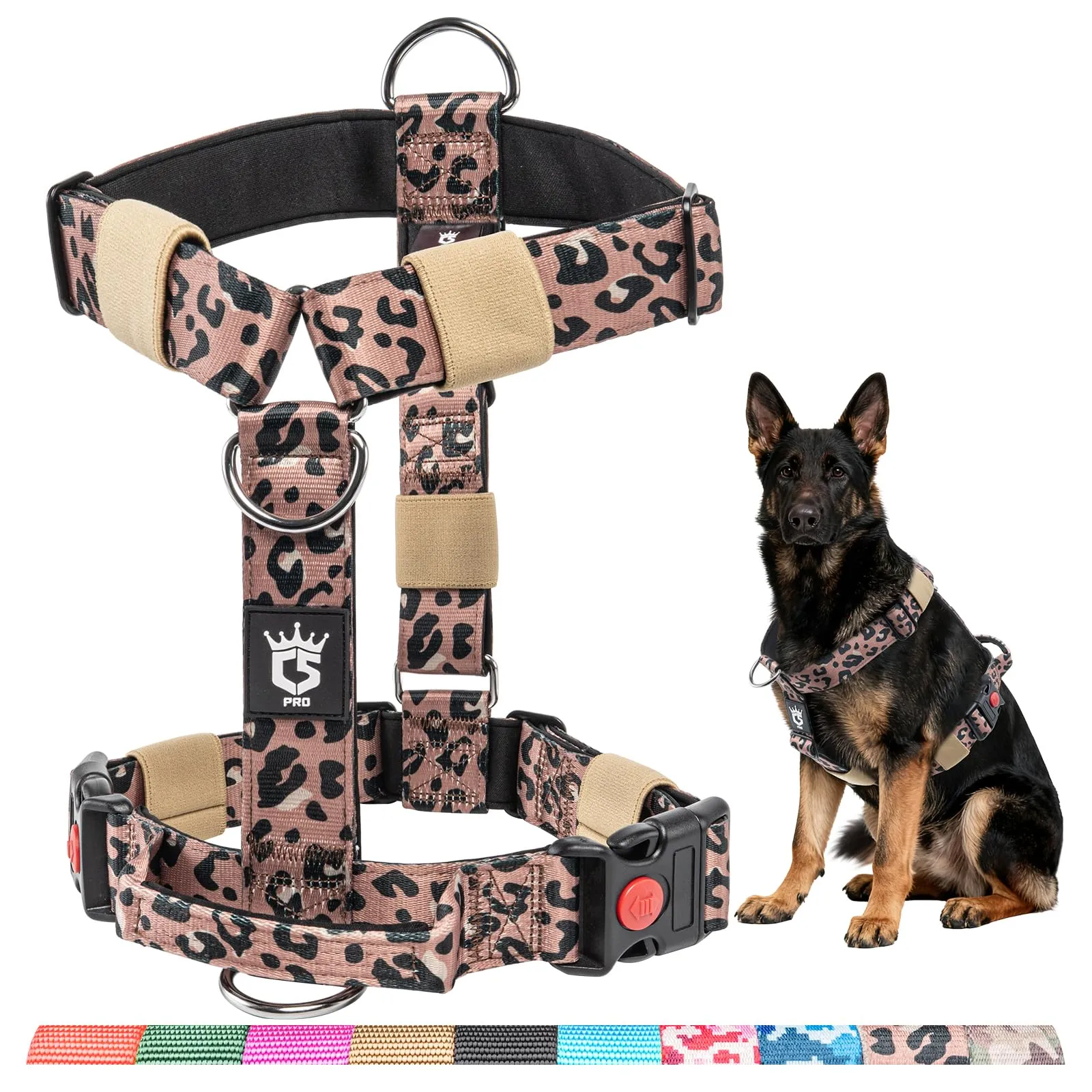 TSPRO Pettorina Cane Robusta No Pull con Maniglia per Cani Medi e Grandi - immagine 1