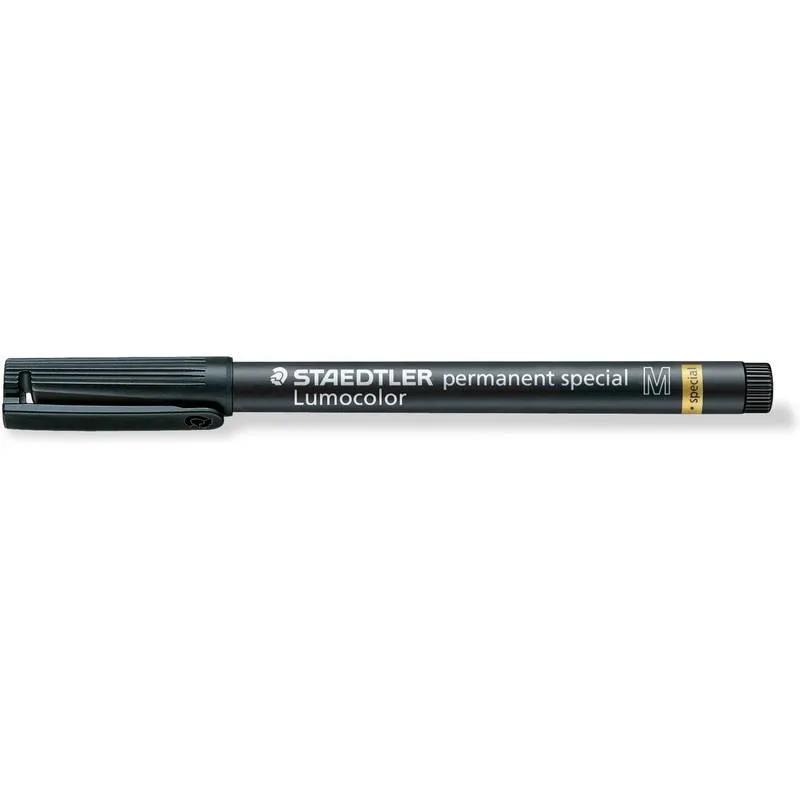 Staedtler Lumocolor Permanent Special 319 Pennarello indelebile - Punta circa 1 mm - Asciugatura rapida - Resistente alla luce - Colore nero - immagine 1