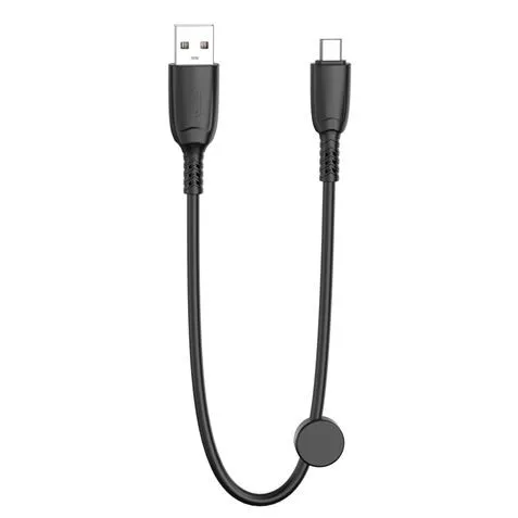 Cavo di ricarica rapida USB XO NB247 - Micro USB - 6A - 25 cm con clip - Colore nero - immagine 1