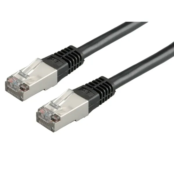 Cavo Rete S/Ftp Cat.6 3Mt Nero Doppia Schermatura - immagine 1