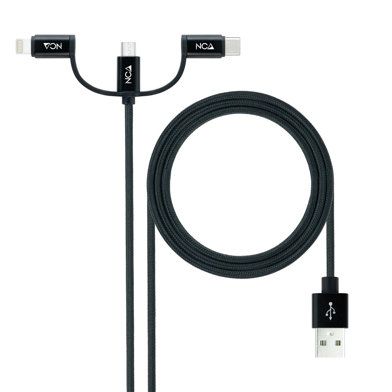 Nanocable 10.01.3200 cavo USB USB 2.0 1 m USB A Micro-USB B Nero - immagine 1