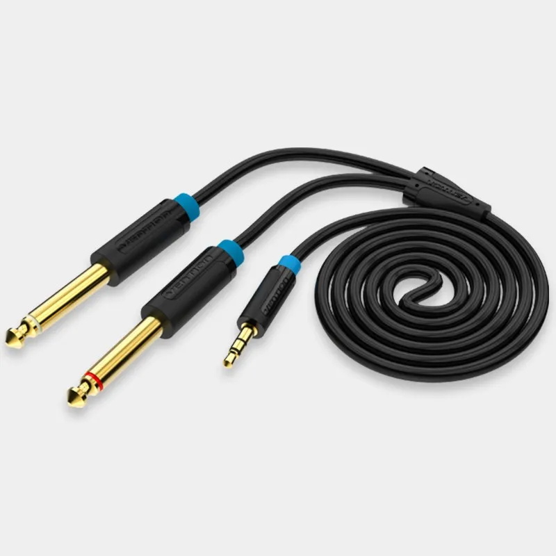 Vention BACBI cavo audio 3 m 3.5mm 2 x 6.35mm Nero - immagine 1