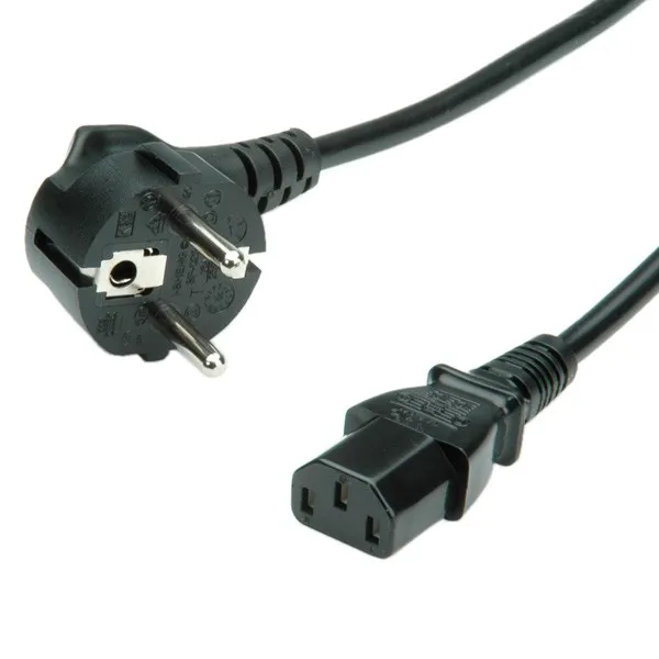 Value Power Cable Straight Iec Conncector Black 1.8M - immagine 1