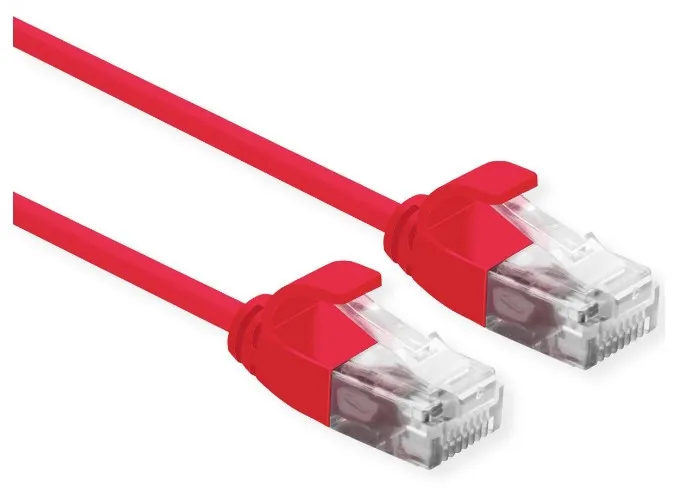 Roline Utp Data Center Patchcord Cat.6A Class Ea Lsoh Slim Rosso 5M - immagine 1
