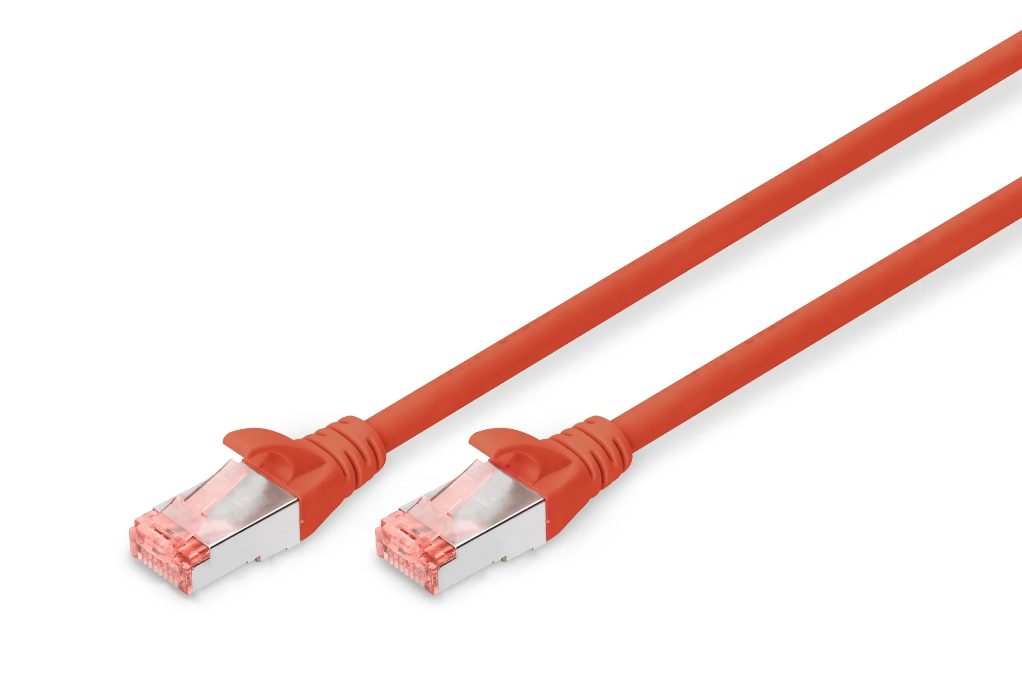 Cavo Rete S-Ftp Cat.6 Doppia Schermatura Ls0H Colore Rosso Mt. 2 - immagine 1