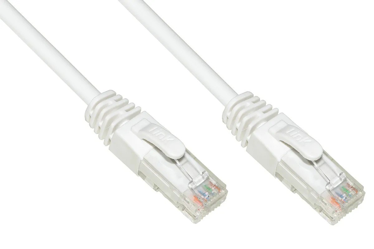 Cavo Rete Categoria 6A Non Schermato Utp Awg24 Colore Bianco Halogenfree Mt 15 - immagine 1