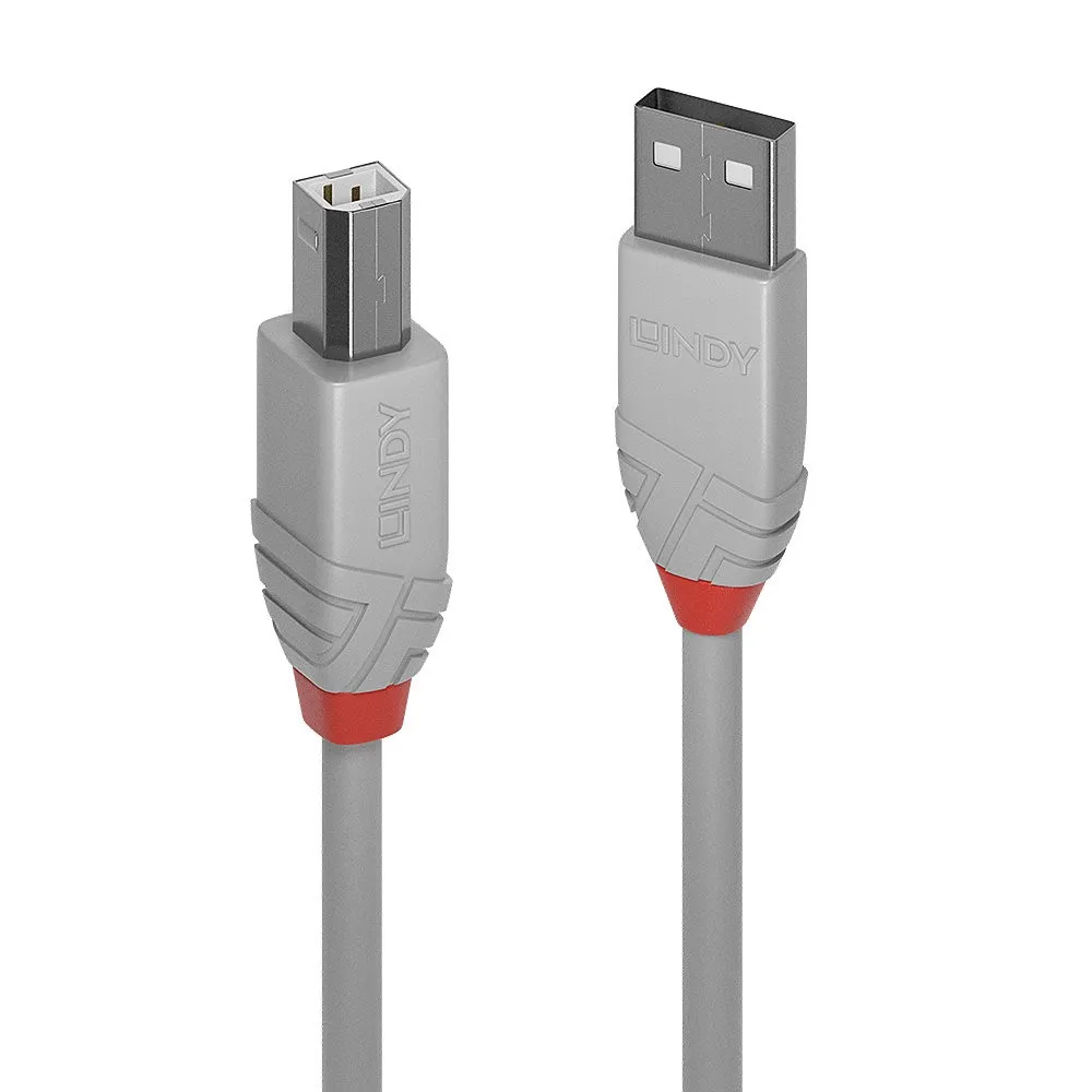 Lindy Cavo Usb 2.0 A/B Anthra Line 2M - immagine 1