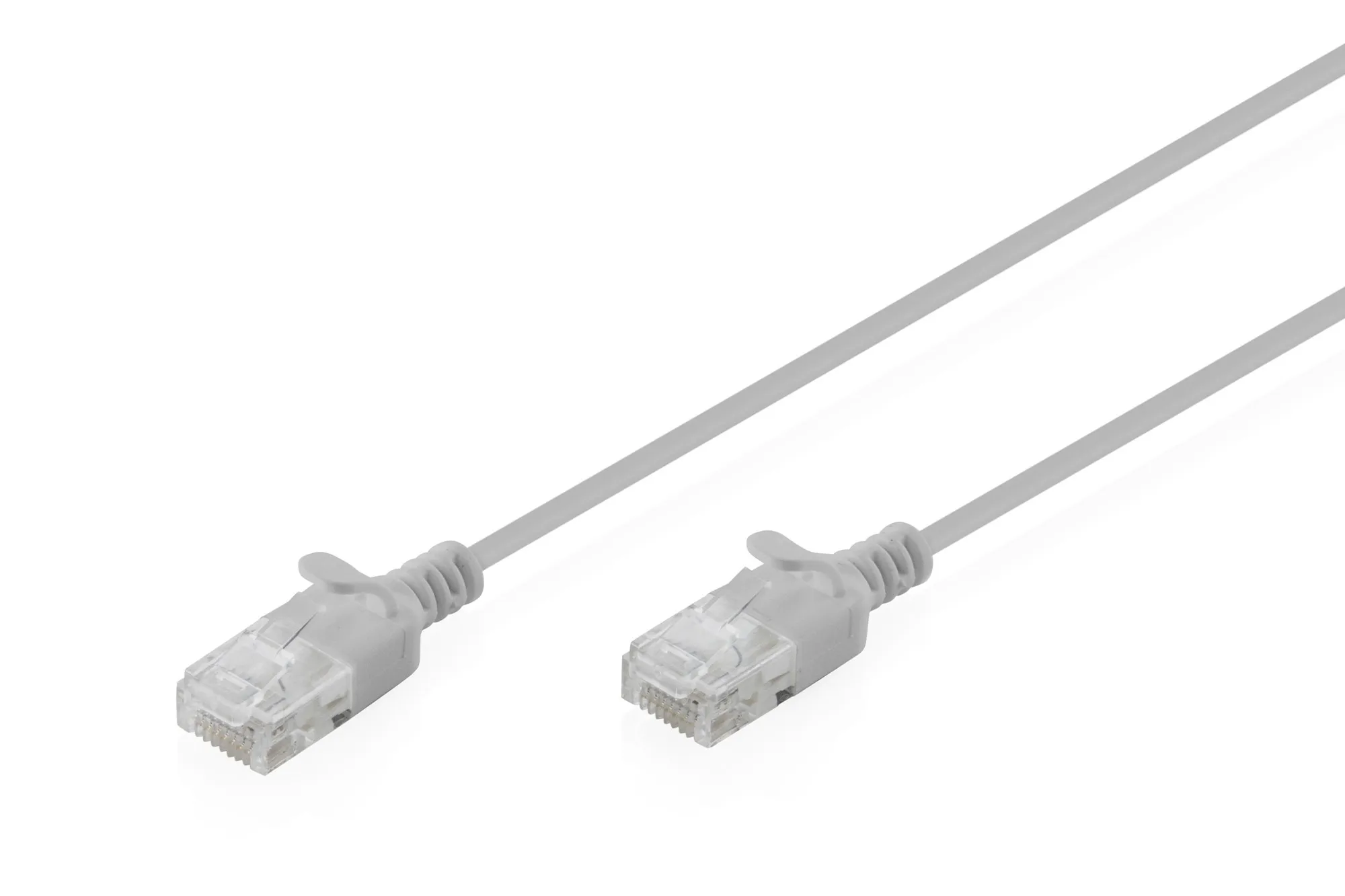 Cavo Rete Cat 6 U-Utp Rame Lszh Slim 3 M Grigio - immagine 1