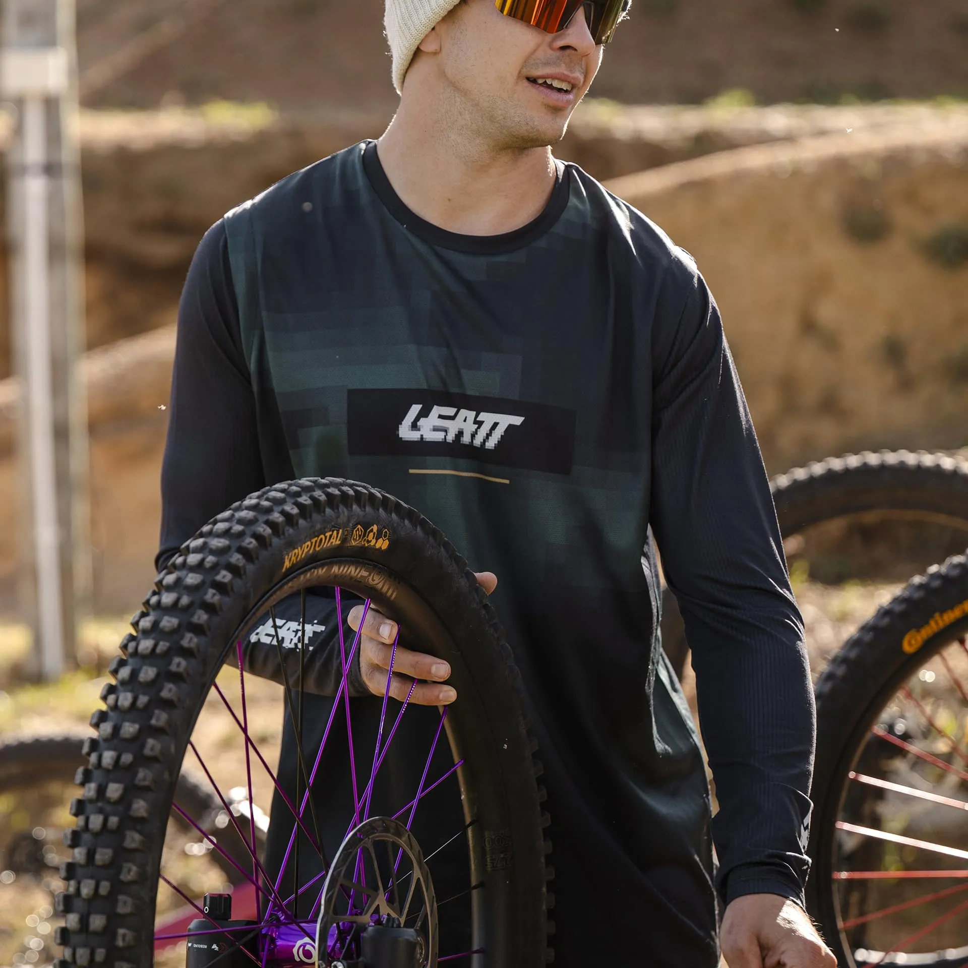 Leatt Completo Maglia e Pantaloni MTB Gravity 1.0 - Entry-Level per Enduro e Trail | Szymon Godziek | Xxl/us38/eu56 - immagine 8