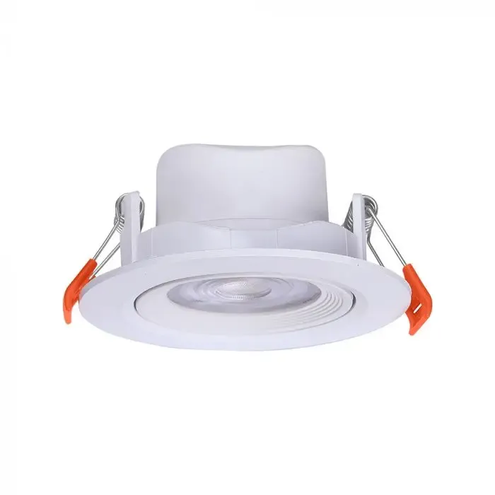 V-TAC Faretto LED da Incasso Rotondo 7W Orientabile CCT Colore Bianco - immagine 1