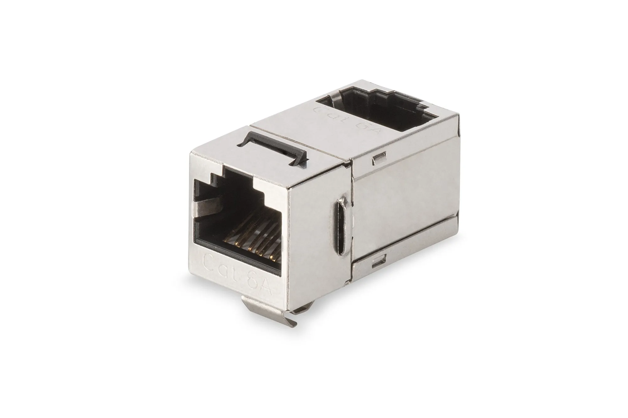 Accoppiatore Schermato Rj45 Cat 6A Classe Ea Angolato - immagine 1