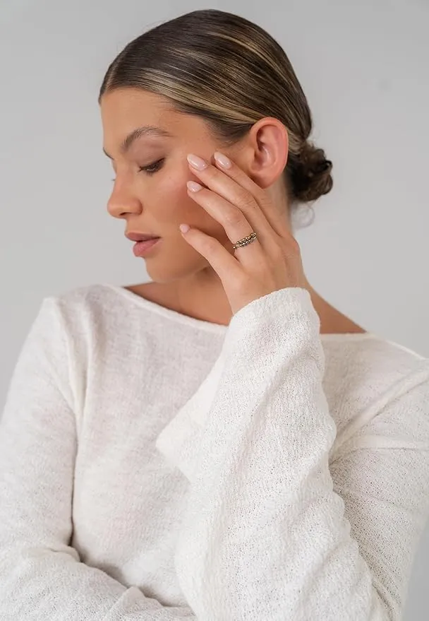 Purelei® Anello per l'ansia Shade - Anello da donna impermeabile in acciaio inossidabile resistente - Anelli regolabili dalla taglia 50 alla 66 - Gioielli alla moda per il tuo look individuale, 60-66 - immagine 2