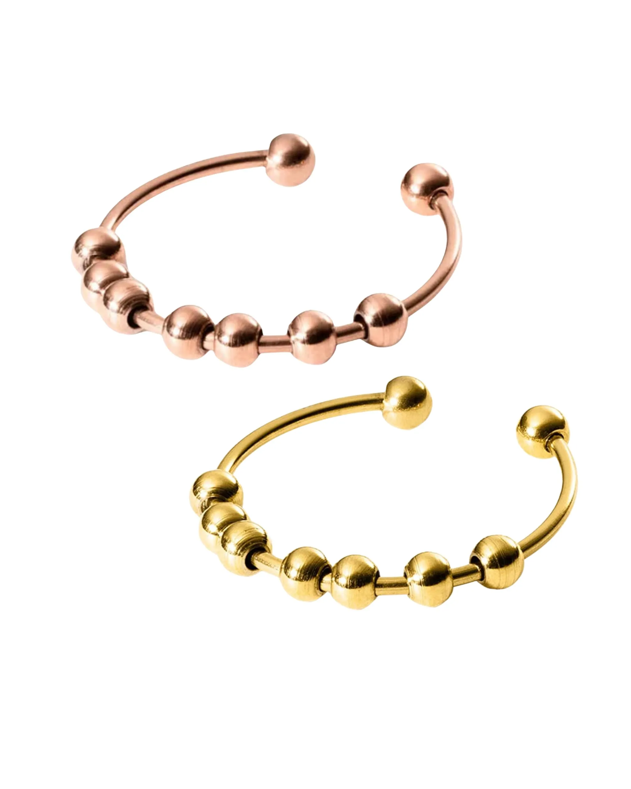 Purelei® Shade Anxiety Ring – Fidget – Anello da donna in acciaio inox durevole – Anelli impermeabili – Disponibile in misure regolabili da 50 a 66 – Gioielli da donna, 50-60, Acciaio inossidabile - immagine 1