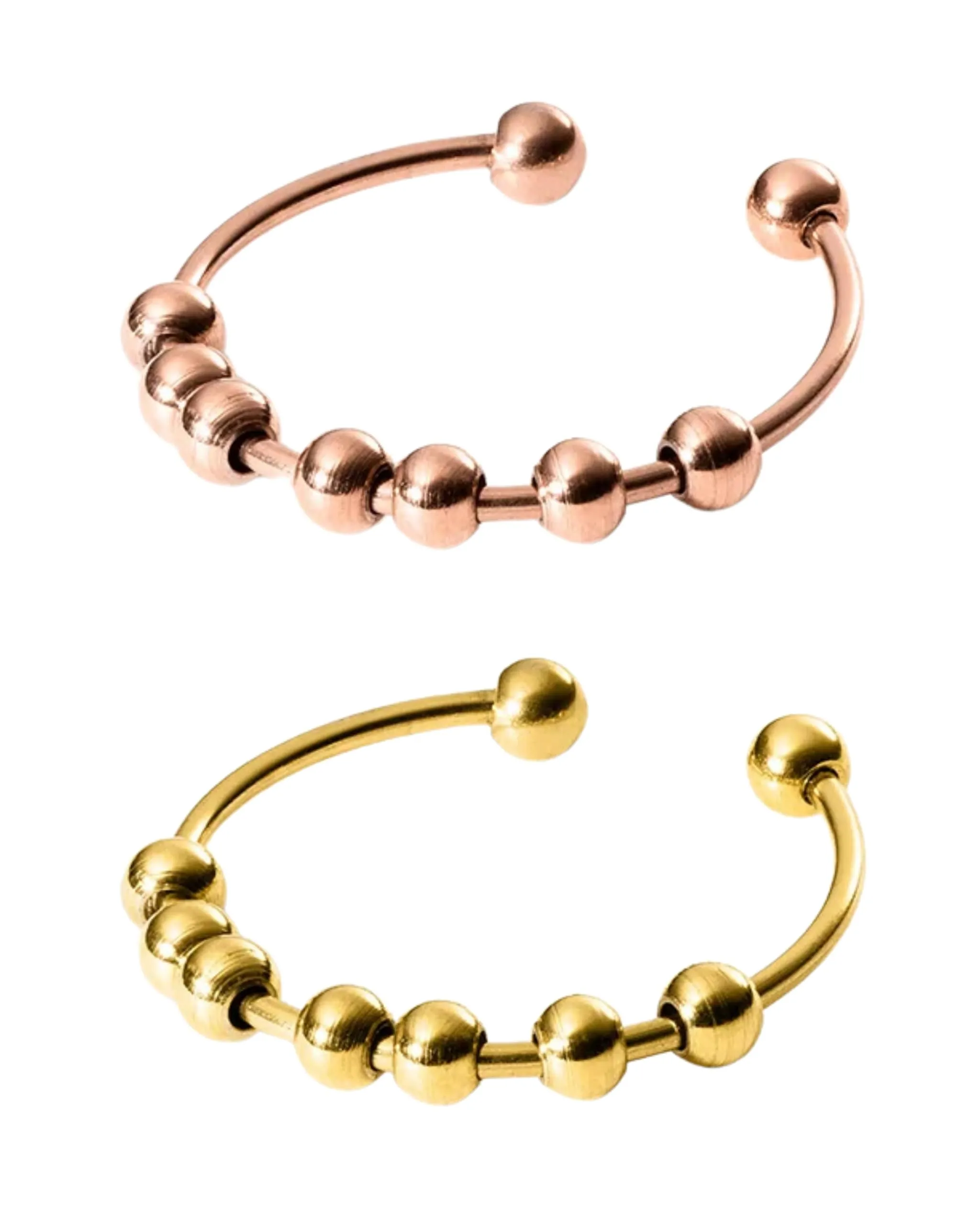 Purelei® Shade Anxiety - Anello da donna in acciaio inox resistente, regolabile, misura 50 – 60, gioiello alla moda per il tuo look personalizzato, 60-66, Acciaio inossidabile - immagine 1