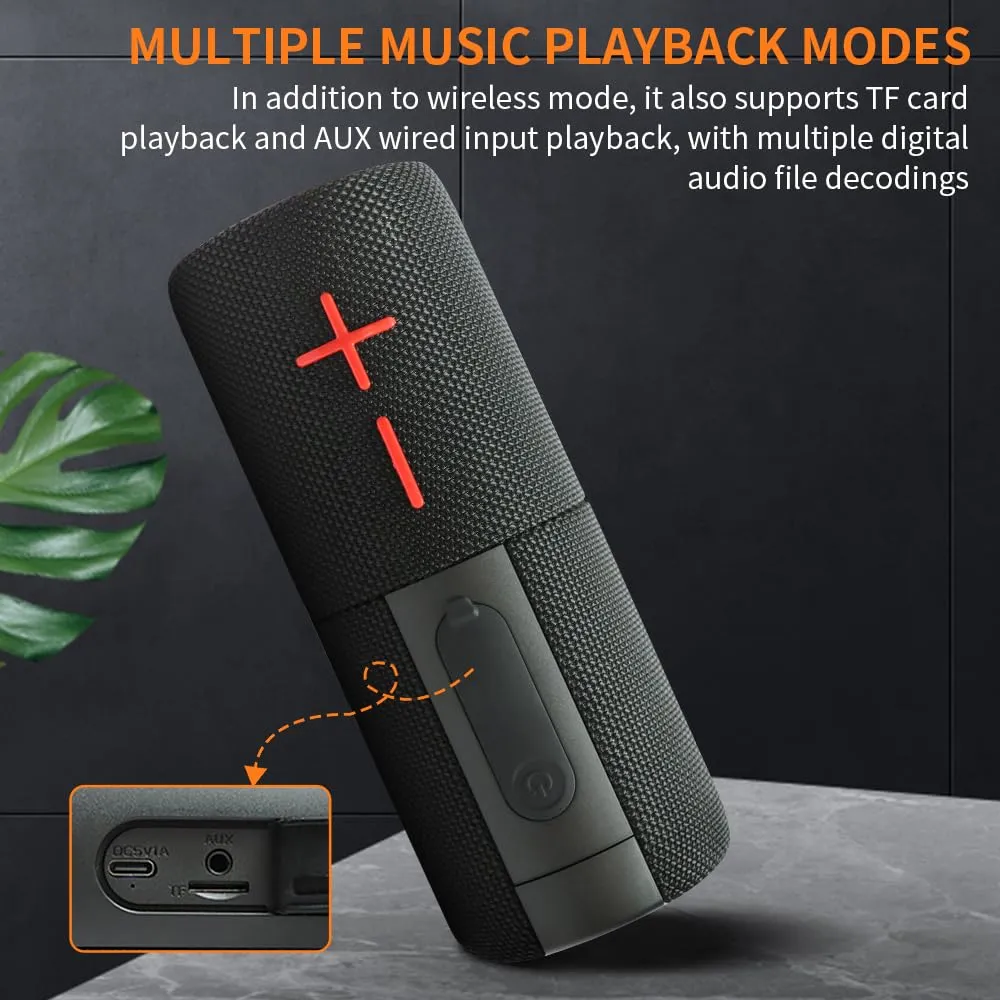 Altoparlante Bluetooth doppio, 2 in 1, magnetico, IPX6, impermeabile, con audio stereo Loud da 20 W, Bluetooth V5.3, 24H Playtime, Multiple Pairing for Home, Outdoor or Travel - immagine 9
